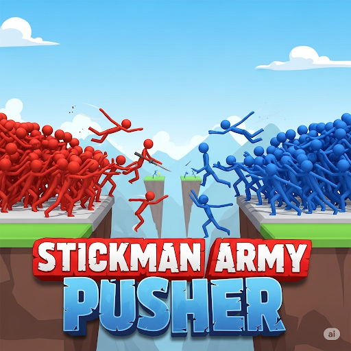 Stickman Army Pusher